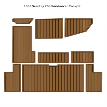 1988 Sea Ray 268 Sundancer Коврик для кокпита лодки из пенополиэтилена EVA и искусственного тика на палубе