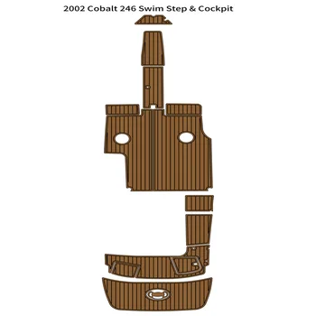 2002 Cobalt 246 Плавательная Платформа Кокпит Коврик Для лодки EVA Пена Палуба Из Искусственного Тика Коврик Для Пола Подложка Самоклеящийся SeaDek Gaterstep Style