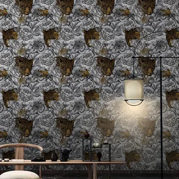 3 м/рулон обоев Водонепроницаемые съемные тигровые текстуры животных Самоклеящиеся обои Наклейки на стены гостиной