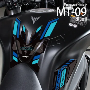 3D наклейка на топливный бак мотоцикла, крышка масляного бака, защитные наклейки, аксессуары Водонепроницаемые для YAMAHA MT09 MT-09 2021 2022 2023