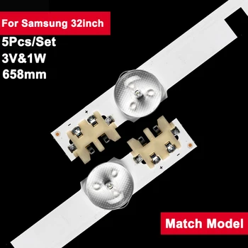 5 шт./компл. 32 дюйма 658 мм Светодиодная подсветка ТВ полосы для Samsung 9led D2GE-320SC1-R0 CY-HF320BGSV1H UE32F5500AW, UE32F5700AW, UE32F5000AK
