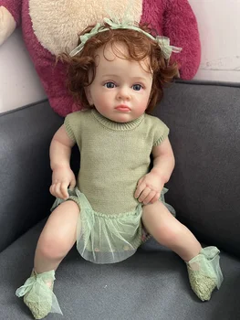 60-сантиметровые куклы-Реборн Тутти, настоящие куклы-младенцы с высококачественными 3D слоями кожи, роспись Genesis Такая же, как на картинке для подарка для девочки