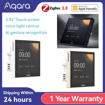 Aqara Smart Scene Panel Switch S1 3,95-дюймовый Сенсорный экран HomeKit Голосовое / Световое Управление AI Switch Работает с приложением aqara Home Homekit