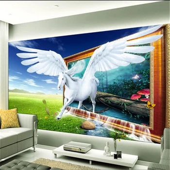 beibehang фото фон, обои, настенная роспись, телевизор в гостиной, 3D трехмерная настенная роспись, обои в стиле фэнтези