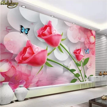 beibehang Фотообои на заказ Обои с пейзажным принтом для гостиной Фрески 3D обустройство дома полы в ванной
