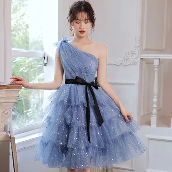 Hong Hu Женское Вечернее Платье 2023 Банкетное Высокого Класса, Ведущее вечеринки по случаю дня рождения, принцесса, подружка невесты, Нишевая Юбка для Женщин