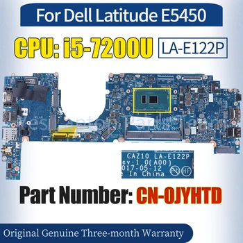 LA-E122P Для Dell Latitude 7280 E7280 Материнская плата ноутбука CN-0JYHTD SR342 i5-7200U 100％ Протестированная Материнская плата Ноутбука