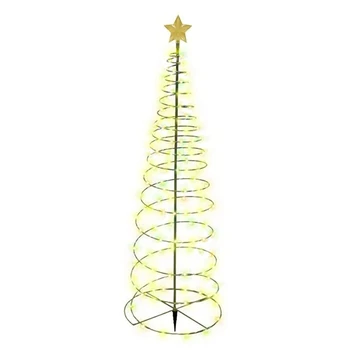 LBER Рождественская елка, декоративные фонари для сада, звезды, светодиодный солнечный свет, лампа солнечной энергии, солнечные лампы в форме катушки