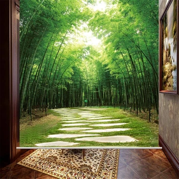 wellyu Пользовательские обои 3d фотообои fresh greenway для прихожей декоративные обои для гостиной 3d papel de parede