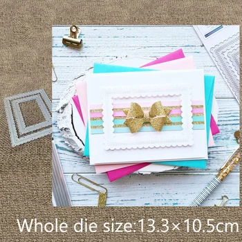 XLDesign Craft Штампы для резки металла, трафаретная форма, украшение в виде рамки в виде гребешка, альбом для вырезок, бумажная открытка, тиснение, высечки