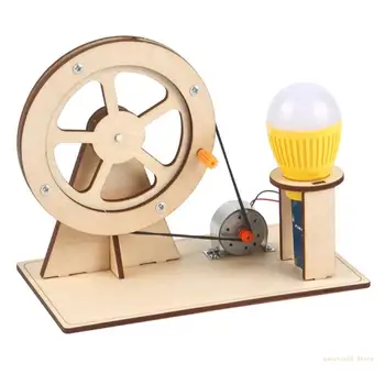 Y4UD DIY Ручной Кривошипный генератор Научные Наборы для детей Stem Building Toy Развивающая игрушка
