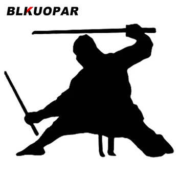 Автомобильная наклейка BLKUOPAR Ninja Silhouette с защитой от царапин, графическая наклейка, индивидуальность, холодильник, кондиционер, ноутбук, стайлинг автомобиля