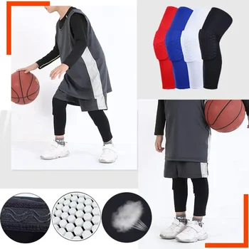 Бандаж Honeycomb Sport Support Для ног, Волейбольные наколенники, Наколенники для фитнеса, Баскетбольный рукав для колена, Компрессионная пена