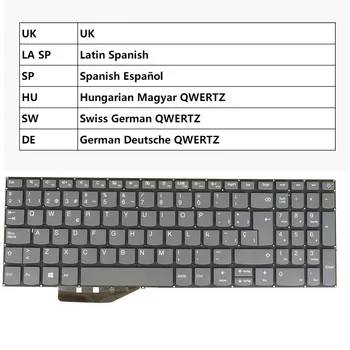 Британская Латинская Испанская Венгерская Швейцарско-Немецкая Клавиатура Для Lenovo 130-15AST 130-15IKB 320-15AST 320-15ABR 320-15IKB Touch, 320-15IAP