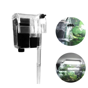 Внешний аквариумный фильтр, используется для подвесного погружного кислородного насоса водопадного типа в аквариуме, подвесного фильтра для аквариума с рыбками 220 В-240 В