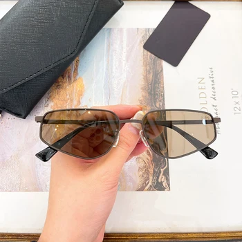 Высококачественные винтажные солнцезащитные очки неправильной квадратной формы для мужчин и женщин, модные солнцезащитные очки для вождения и путешествий, роскошный бренд Designr UV400