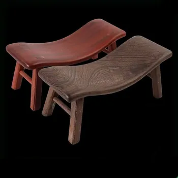 Деревянная подушка для шейных позвонков, Скамеечка для ног из массива дерева, Крутая Красная роза, Груша, Лиственная древесина, многофункциональный спальный стул для домашнего декора