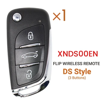 Для Xhorse XNDS00EN Универсальный Беспроводной Дистанционный Ключ с 3 Кнопками в Стиле DS Fob Для Ключевой Части VVDI