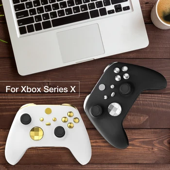 Для игровой ручки серии XBOX X, пластиковый Полный набор кнопок для игрового контроллера X / S, Кнопки для замены корпуса, ручка в виде ракушки