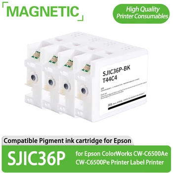 Европейский Чернильный Картридж SJIC36P с Пигментом, Совместимый для принтера этикеток Epson ColorWorks CW-C6500Ae CW-C6500Pe