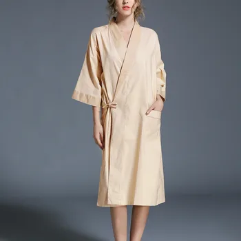 Женское Кимоно, халат, халаты для подружек Невесты, Осенне-зимние Сексуальные Атласные пижамы, халаты, Женские Элегантные Домашние халаты, пижамы