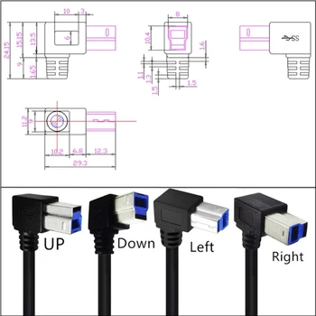 Кабель USB3.0, высокоскоростной кабель для принтера, монитора, док-станции