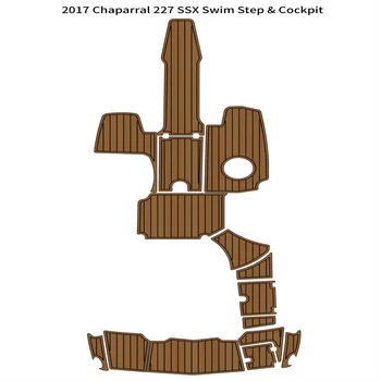 Качество 2017 Chaparral 227 SSX Плавательная степ-платформа Кокпит лодки EVA Палуба из тикового дерева Напольная накладка