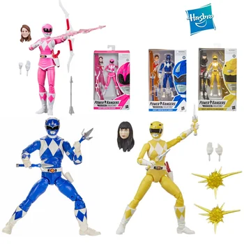 Коллекция Hasbro Power Rangers Lightning, Розовый Рейнджер, Желтый Рейнджер, Синий Рейнджер, фигурка, 6-дюймовая коллекционная игрушка