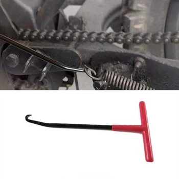 Красный 1 инструмент для мотоцикла крюк для пружины выхлопной трубы мотоцикла с Т-образной ручкой, гаечный ключ для пружины выхлопной трубы, инструмент для установки крючка