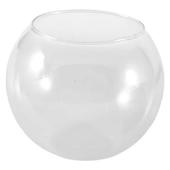 Круглая ваза-сфера в аквариуме из прозрачного стекла