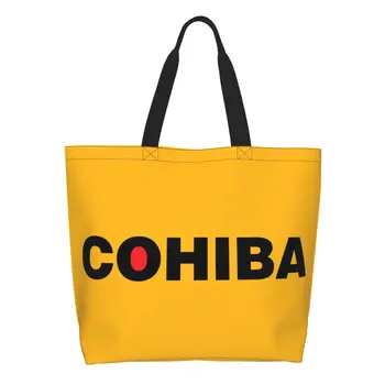 Кубинские сигары Cohiba, сумки для покупок, сумки для покупок, женская холщовая сумка для покупок, сумка большой емкости