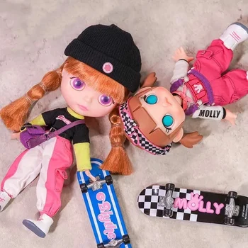 Кукла Молли Блит Bjd, горка для скейтборда, Аниме Кукла большого размера, Игрушки для суставов, подарок для девочки, Фигурка Popmart, подарок