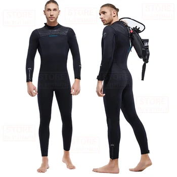 Мужской гидрокостюм премиум-класса из неопрена 5 мм для подводного плавания с маской и трубкой, утолщенный теплый гидрокостюм для плавания, каякинга, серфинга, костюм для серфинга