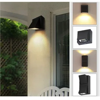 Настенный светильник Nordic LED мощностью 5 Вт 10 Вт, Водонепроницаемый Светильник для освещения двора, сада, коридора, прохода, балкона