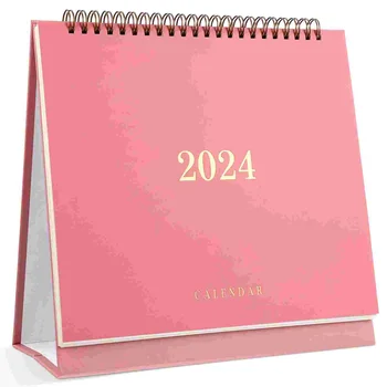 Настольный Календарь на 2024 год Планирование Месяца Ежемесячные Календари Рабочий Стол для офисной бумаги