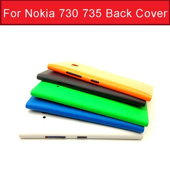 Натуральная Задняя крышка Для Nokia 730 735 Корпус Аккумулятора Чехол Для Lumia Nokia 735 730 Чехол Без логотипа