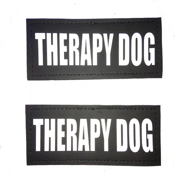 Нашивки-бейджи THERAPY DOG DO NOT PET с крючком и петлей для жилета-шлейки для собак Размер S, L Прямая поставка