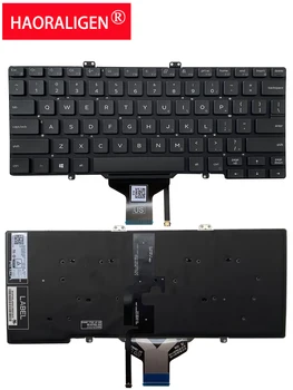 Новая клавиатура для замены в США для ноутбука Dell Latitude 7400 E7400 L3400 5400 Клавиатура ноутбука с подсветкой для ноутбука