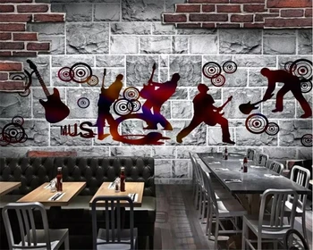 Обои beibehang на заказ 3d фотообои rock bar KTV ретро индивидуальность фоновые фрески ресторан обои для стен 3 d