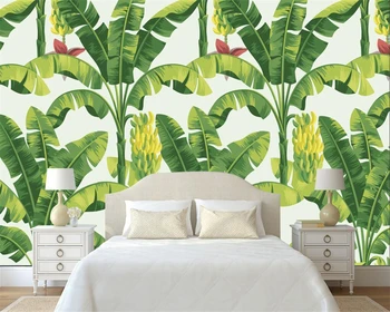 Обои на заказ Beibehang современное простое растение тропического леса фреска из банановых листьев украшение дома фон для телевизора обои для стен
