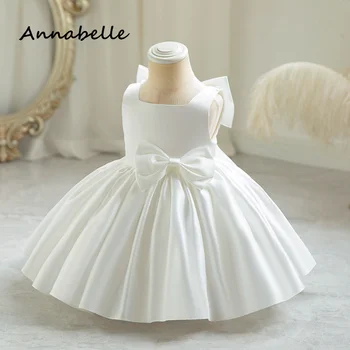 Платье с цветочным узором Annabelle для девочек на свадьбу, детскую вечеринку, день рождения для маленьких девочек, розовое вечернее платье, пышное платье, новости моды 2024 года