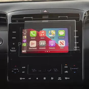 Протектор Экрана Из Закаленного Стекла Для Hyundai Tucson NX4 2021 2022 8-дюймовый Автомобильный информационно-развлекательный GPS-Навигационный Дисплей Защитная Наклейка