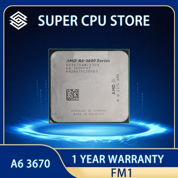 Процессор AMD A6 3670, 2,7 ГГц, 4 Мб, 100 Вт, четырехъядерный процессор FM1, бесплатная доставка, рассеянные детали,  a6, 3670