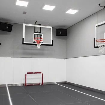 Прочное настенное баскетбольное кольцо для улицы, водонепроницаемая задняя панель и обод из закаленного стекла, баскетбольное тренировочное оборудование