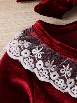 Рождественский клетчатый комбинезон для мальчика, комбинезон с галстуком-бабочкой, костюм джентльмена, одежда для рождественской вечеринки, Зимний осенний костюм