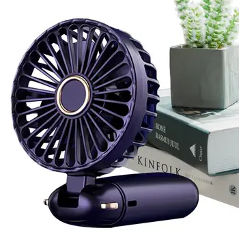Ручной вентилятор Портативный USB-аккумуляторный вентилятор со светодиодной индикацией мощности, складной на 90 градусов, 5 скоростей, бесшумный мини-вентилятор для женщин и девочек