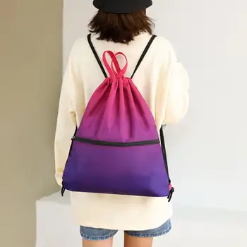 Спортивный рюкзак, удобная водонепроницаемая спортивная сумка с завязками, карманы на молнии для занятий фитнесом и активного отдыха