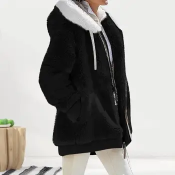 Стильная верхняя одежда с длинными рукавами, Уютное женское зимнее пальто размера плюс, Зимняя одежда, женское зимнее пальто, женское зимнее пальто