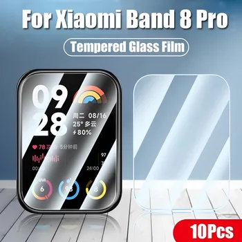 Твердая Пленка из Закаленного Стекла Прозрачная Защитная для Xiaomi Mi Band 8 Pro HD Прозрачная Пленка для Mi Band 8pro Защитная Крышка Экрана