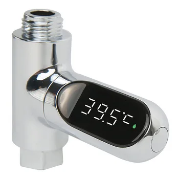 Термометр для душа с автоматическим питанием, светодиодный цифровой дисплей, термометр для воды в детской ванне, вращающийся на 360 градусов экран для домашней ванной комнаты, кухни